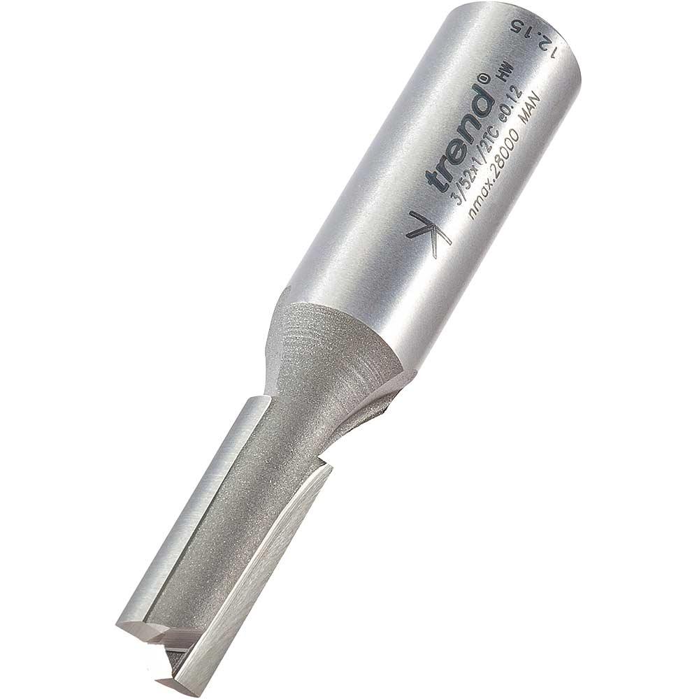 Trend Professional Two Flute Straight Router Cutter 9mm 25mm 1/2"