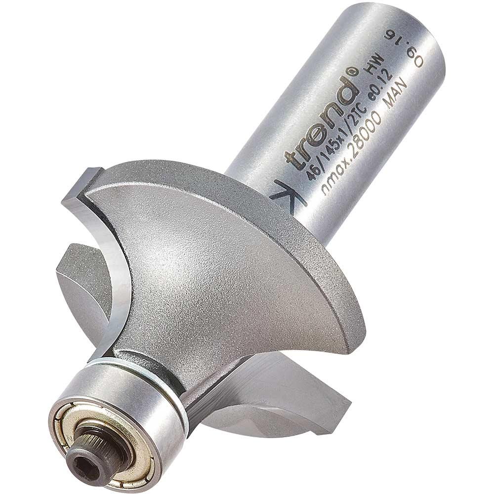 Trend Bearing Guided Ovolo and Round Router Cutter 34.9mm 18mm 1/2"