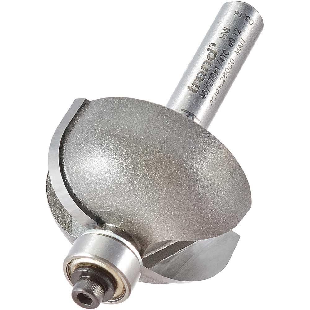 Trend Cove Bearing Guided Router Cutter 28.5mm 14mm 1/4"