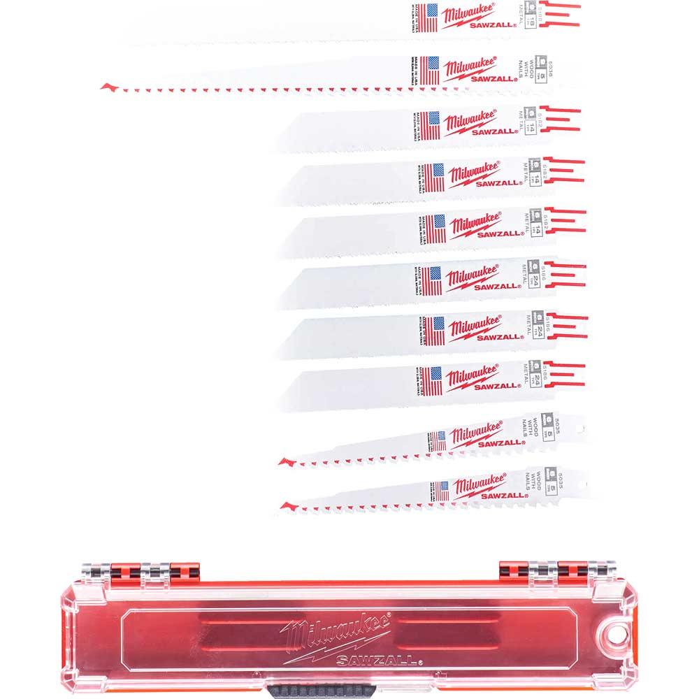 Milwaukee Sawzall 10 Piece Reciprocating Sabre Saw Blade Set