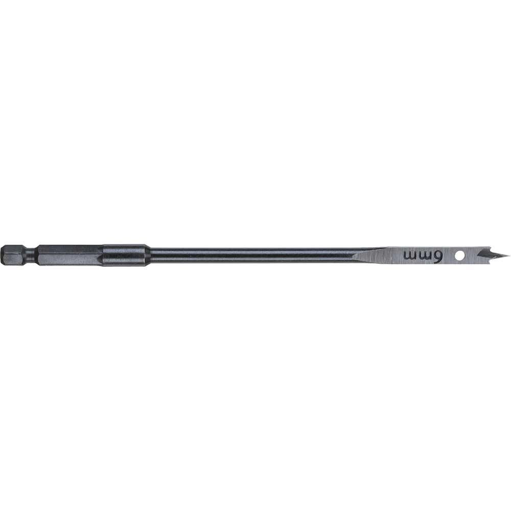 Milwaukee Hex Shank Flat Drill Bit 6mm 160mm Pack of 1