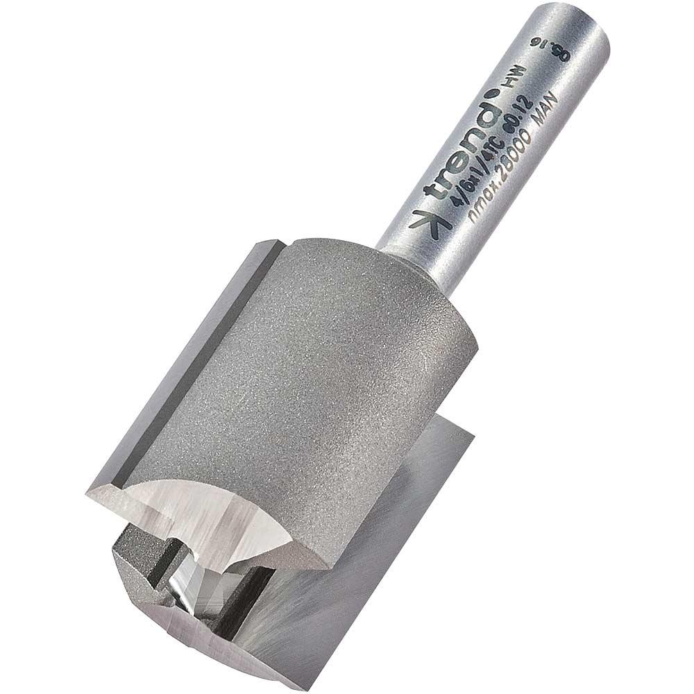 Trend Professional Two Flute Straight Router Cutter 20mm 25mm 1/4"