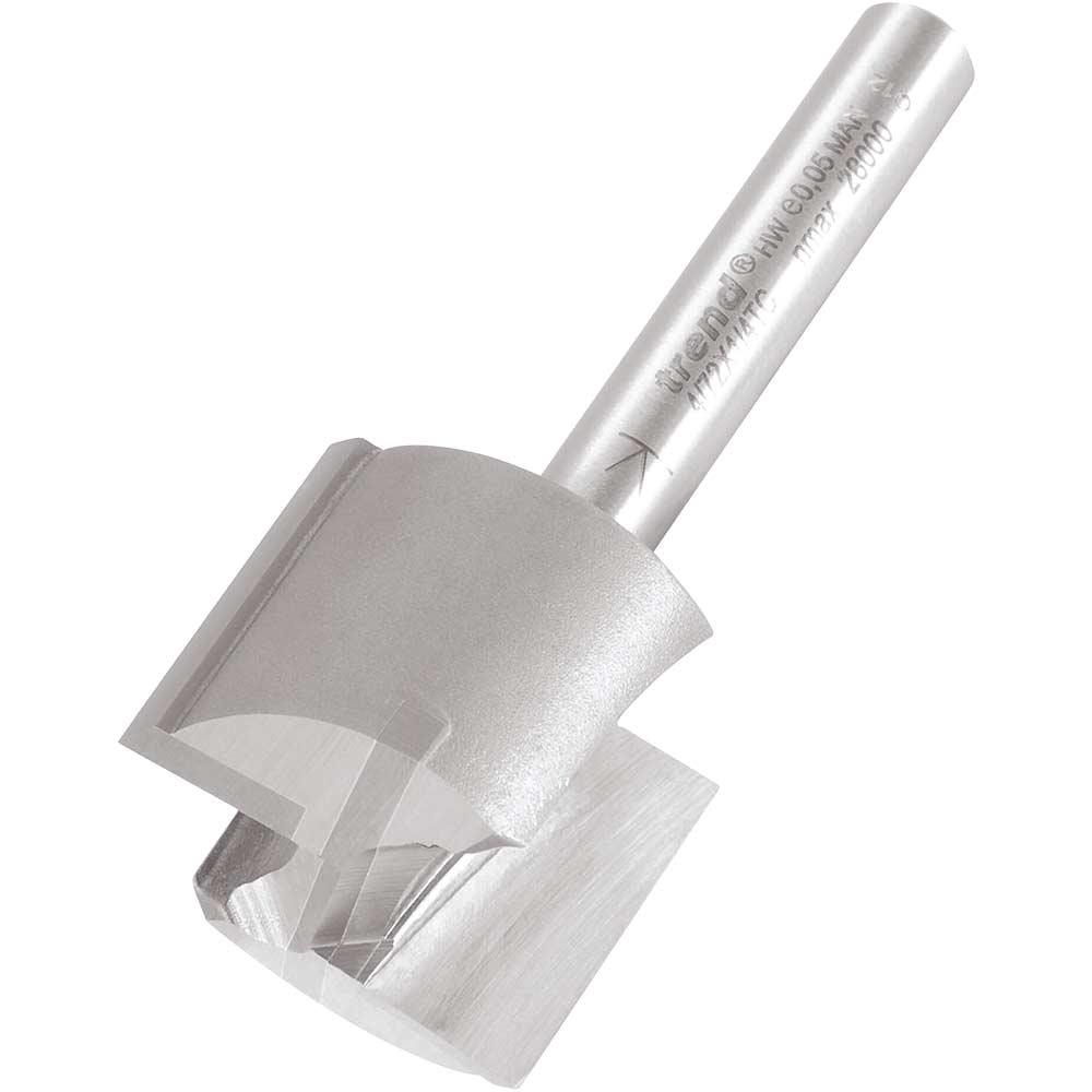 Trend Professional Two Flute Straight Router Cutter 24mm 19mm 1/4"