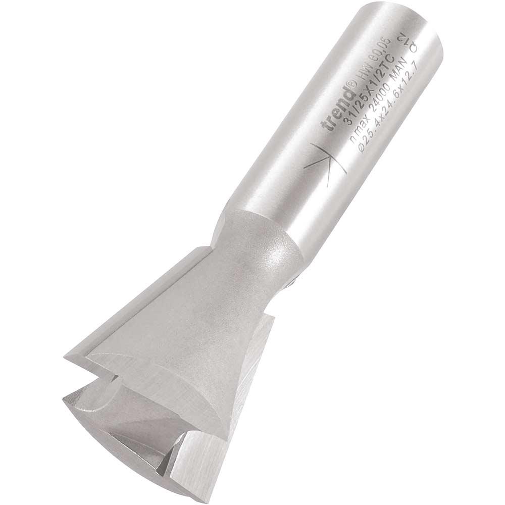 Trend Dovetail Router Cutter 25.4mm 25.4mm 1/2"