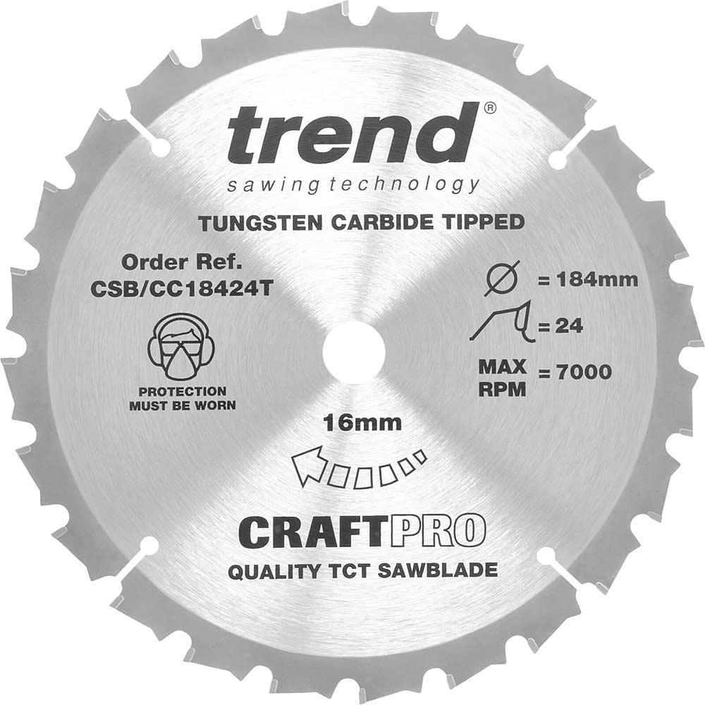 Trend Craft Anti Kickback Thin Kerf Circular Saw Blade
