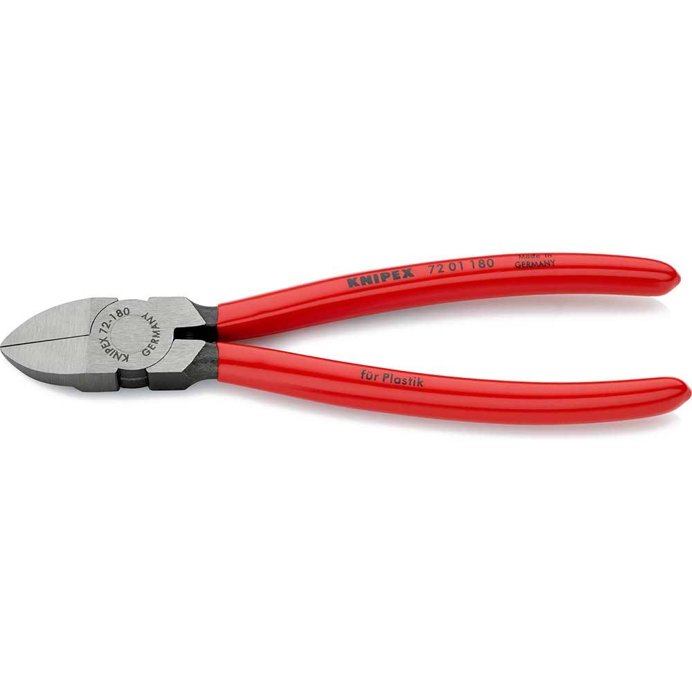 Knipex 72 01 Diagonal Cutting Pliers for Plastics 180mm