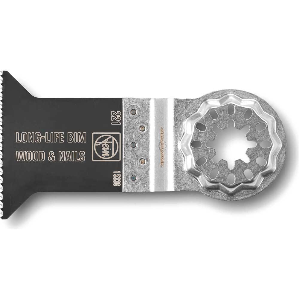 Fein E-Cut BIM Long Life Starlock Oscillating Multi Tool Saw Blade for Wood and Nails 50mm Pack of 1