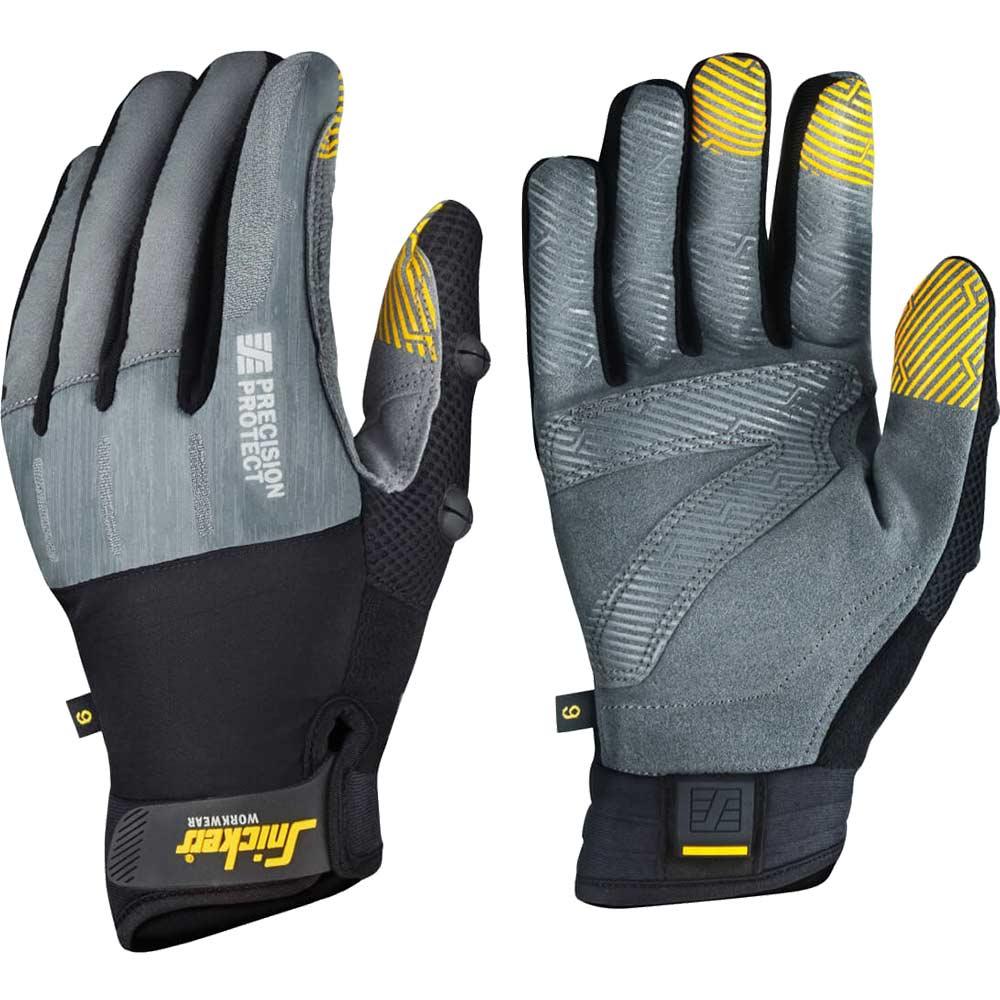 Snickers 9574 Precision Protect Work Gloves Black / Grey L