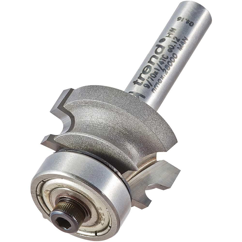 Trend Corner Bead Bearing Guided Router Cutter 23mm 20mm 1/4"