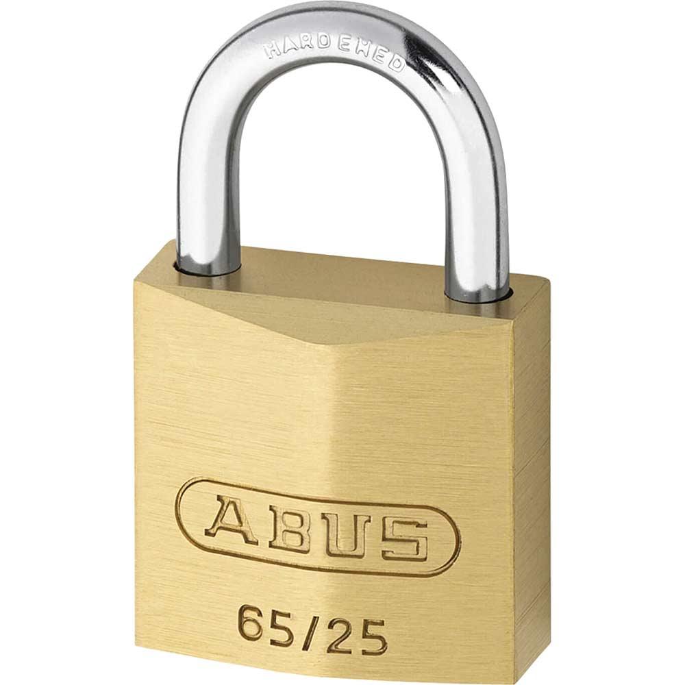 Abus 65 Series Compact Brass Padlock Keyed Alike 25mm Standard 251