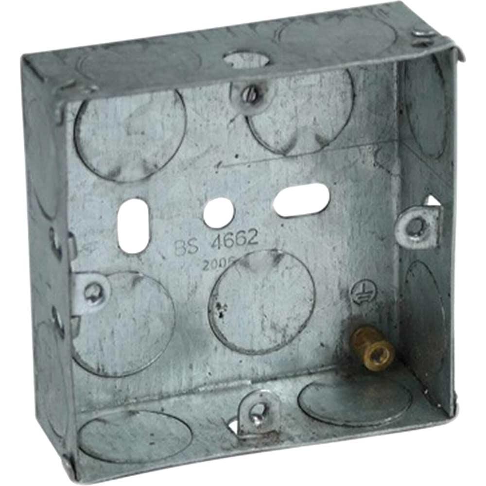 Axiom Electrical Single Socket Metal Back Box