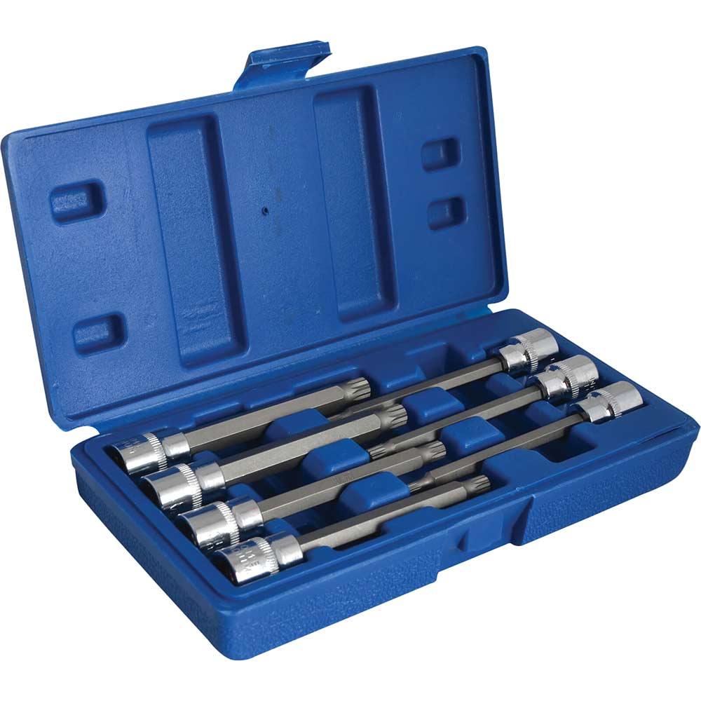 Bluespot 3/8" Drive Extra Long Spline Socket Bit Set 3/8"