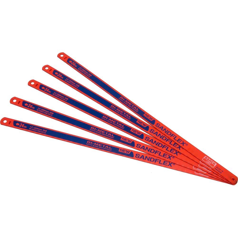 Bahco Sandflex Bi Metal Hacksaw Blade 12" / 300mm 24tpi Pack of 5