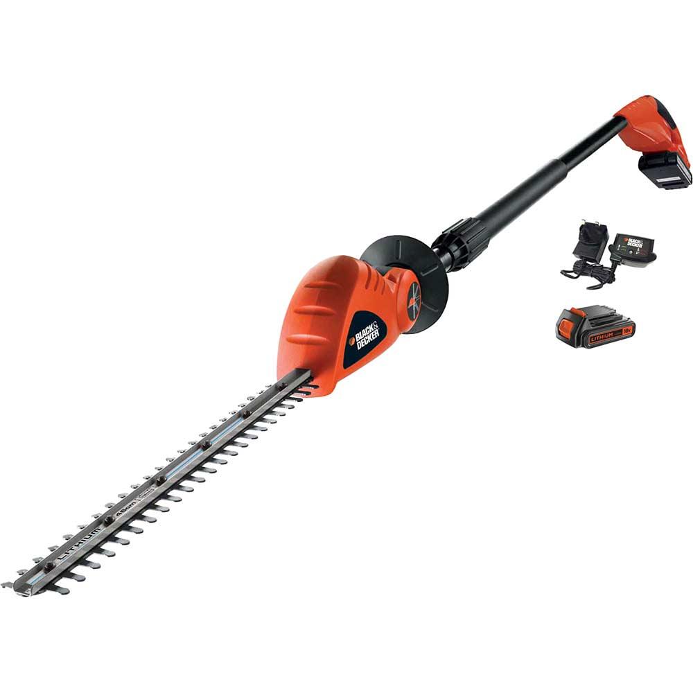 Black and Decker GTC1843L 18v Cordless Long Articulating Hedge Trimmer 430mm 2 x 2ah Li-ion Battery Charger