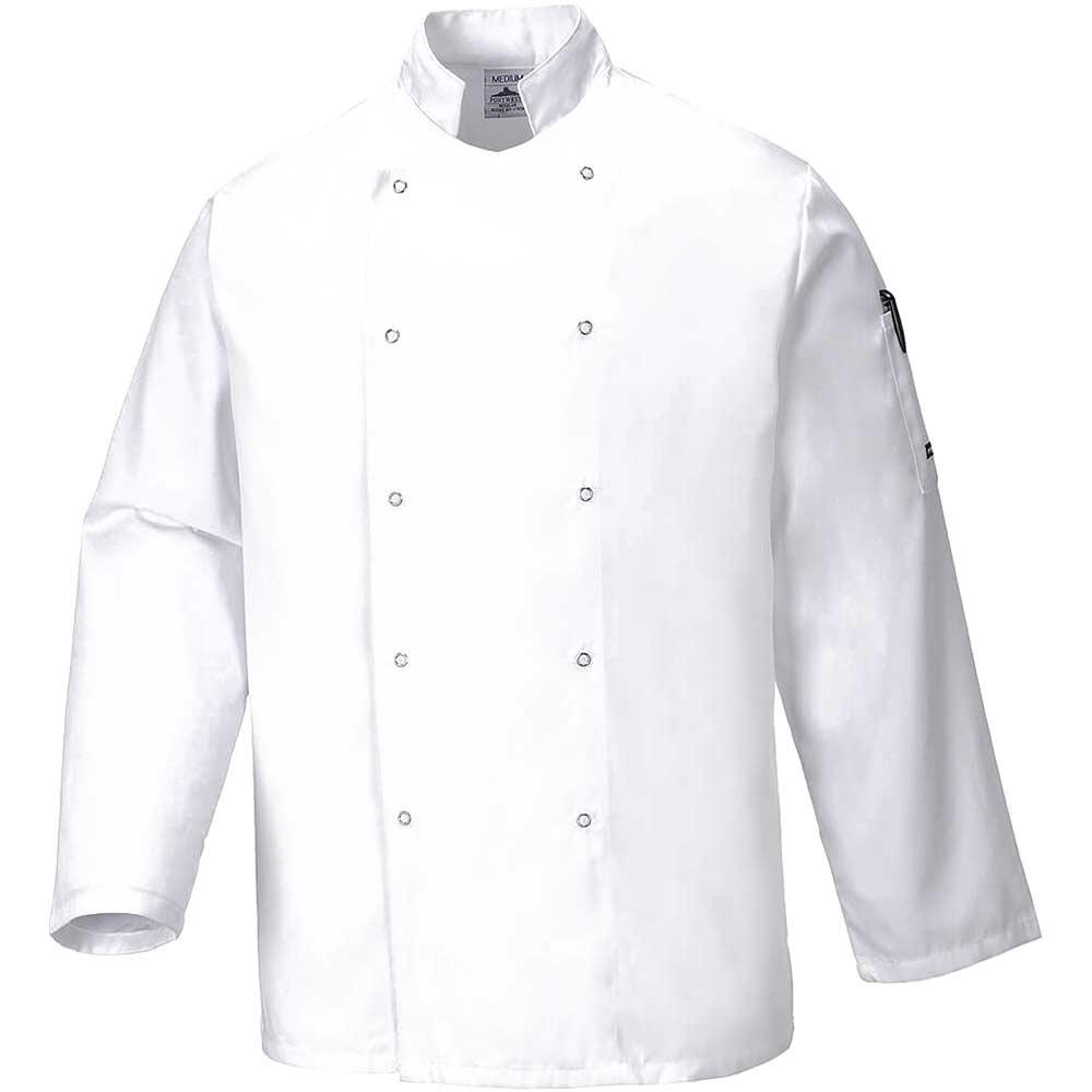 Portwest Suffolk Chefs Long Sleeve Jacket