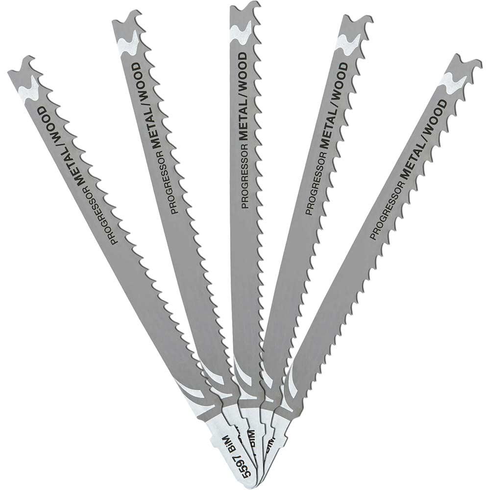 DeWalt T345XF HCS Progressor Tooth Jigsaw Blades Pack of 5
