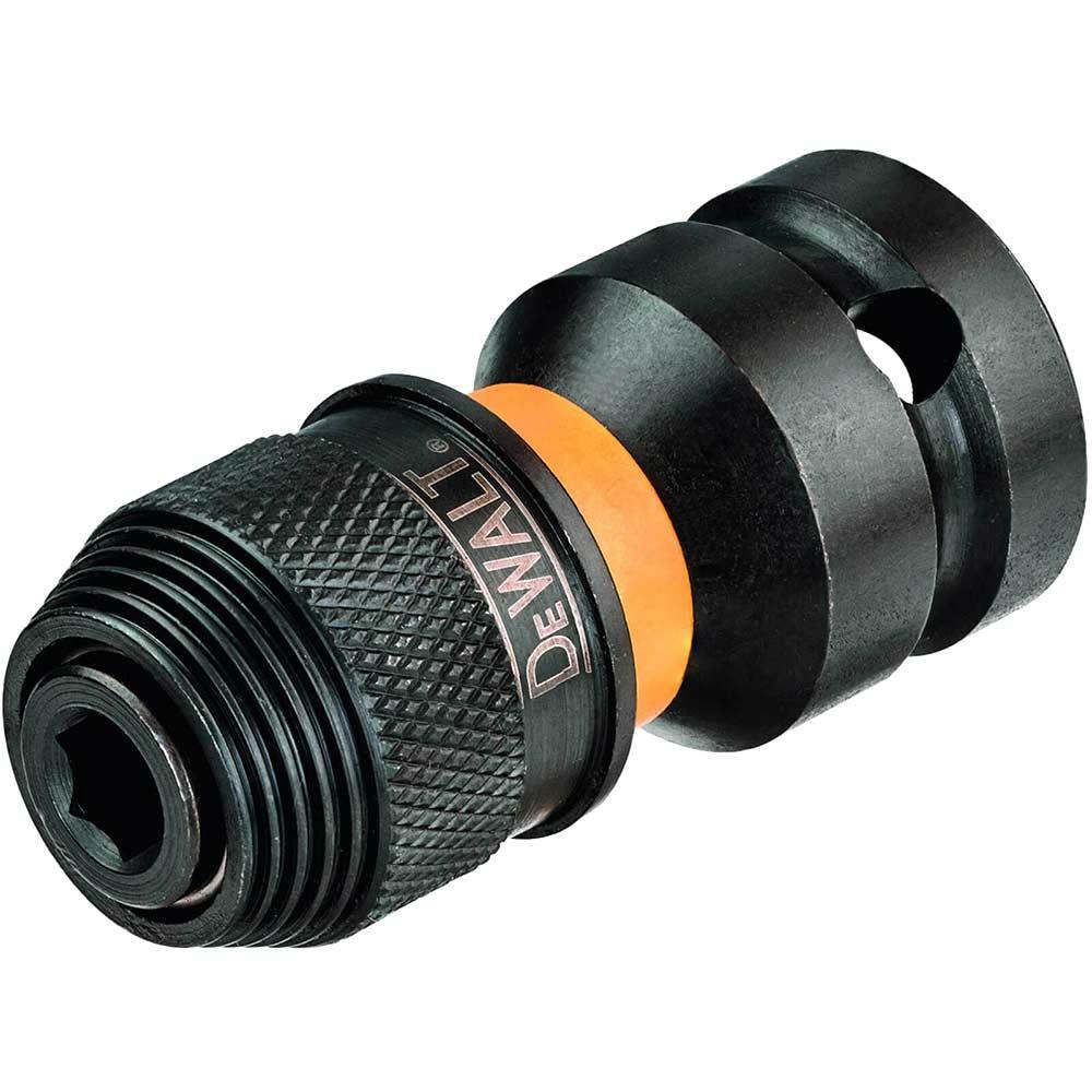 DeWalt 1/2 Square Drive to 1/4 Hex Impact Adaptor 1/2"