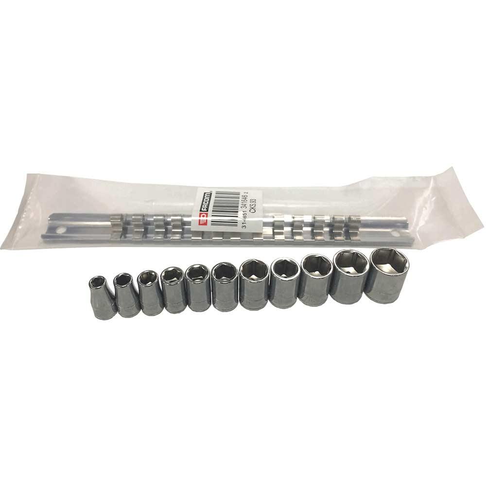 Facom R.40U 1/4" Drive 11 Piece AF Inch 6 Point Socket Set Imperial 1/4"