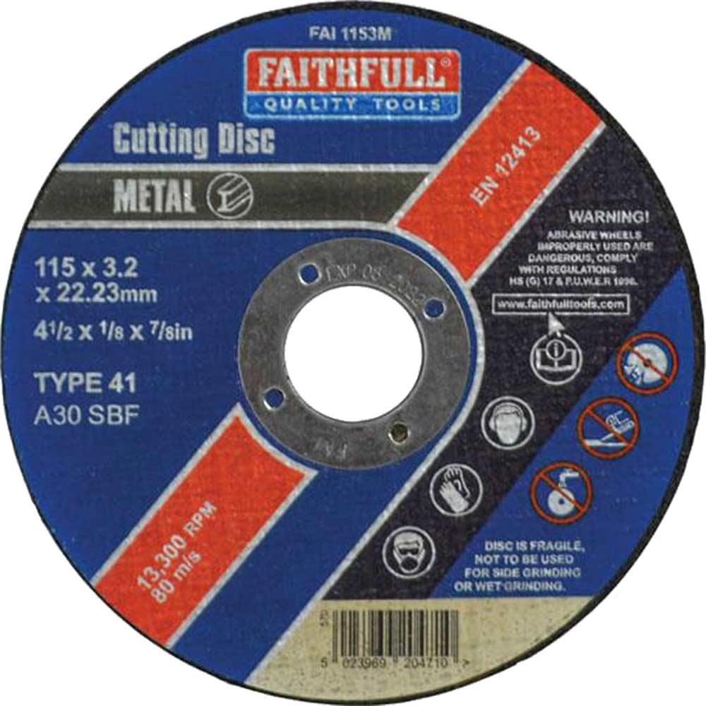 Faithfull Metal Cut Off Disc