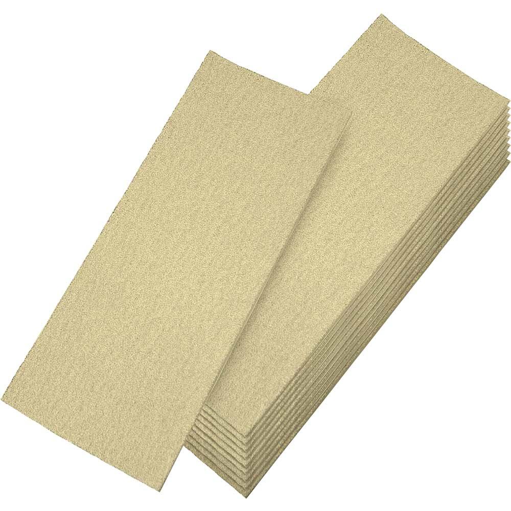 Faithfull Clip On 1/3 Sanding Sheets 92mm x 230mm Assorted Pack of 10