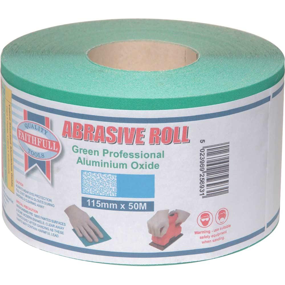 Faithfull Green Aluminium Oxide Sanding Roll