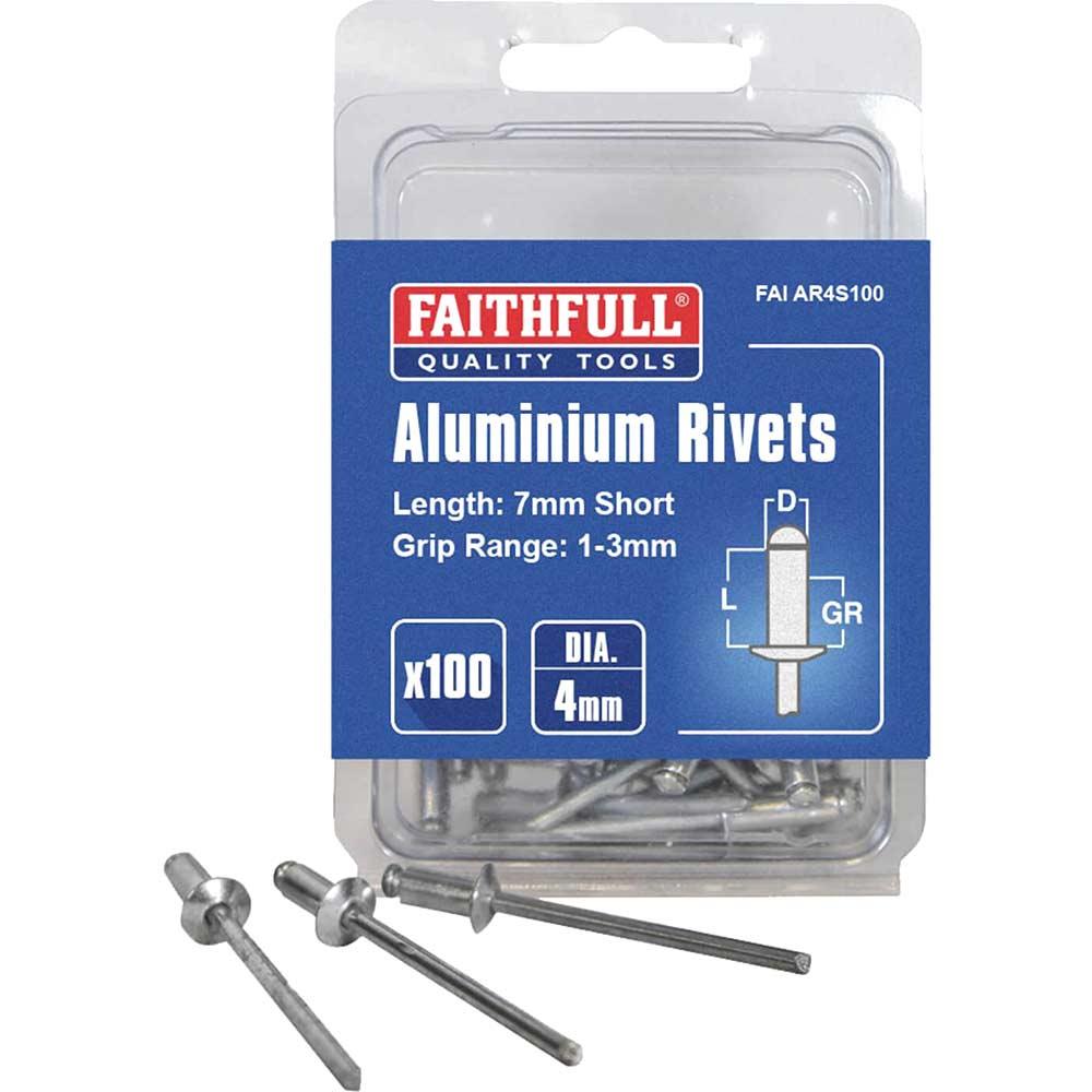 Faithfull Aluminium Pop Rivets