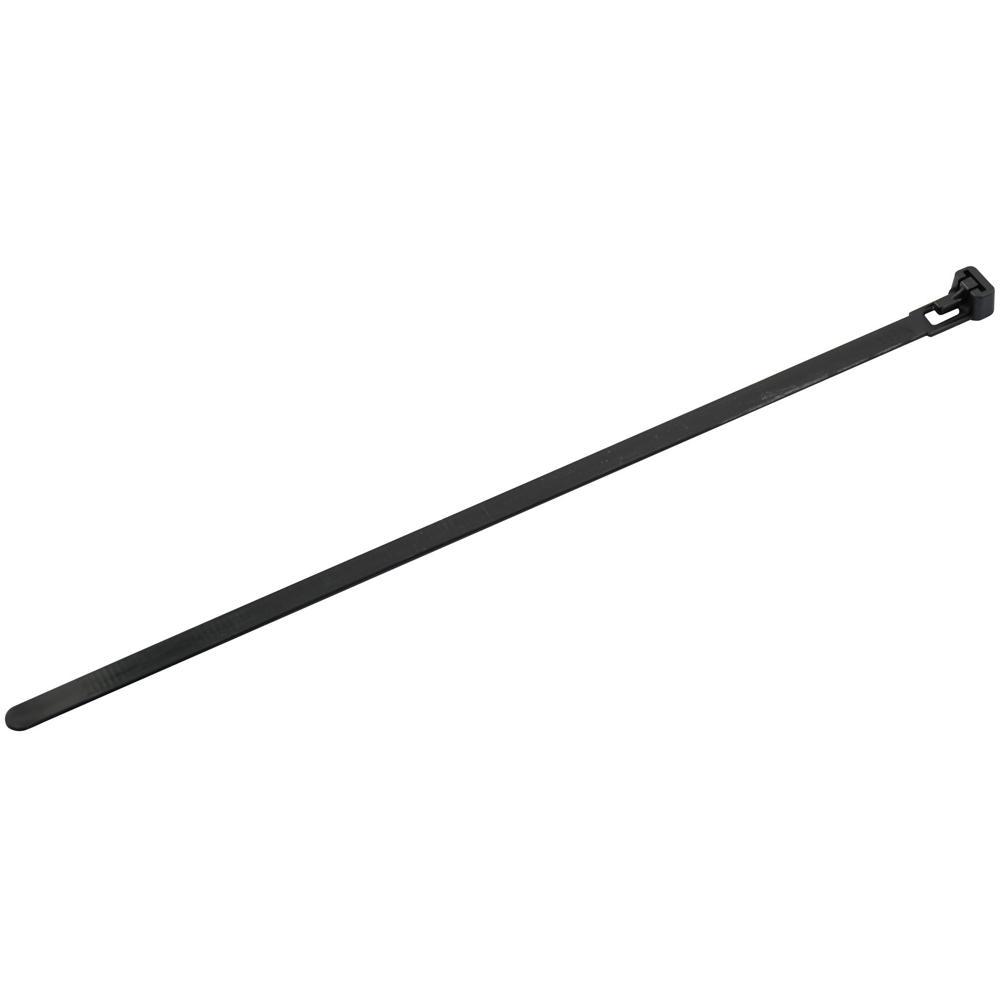 Faithfull Reusable Cable Ties Black