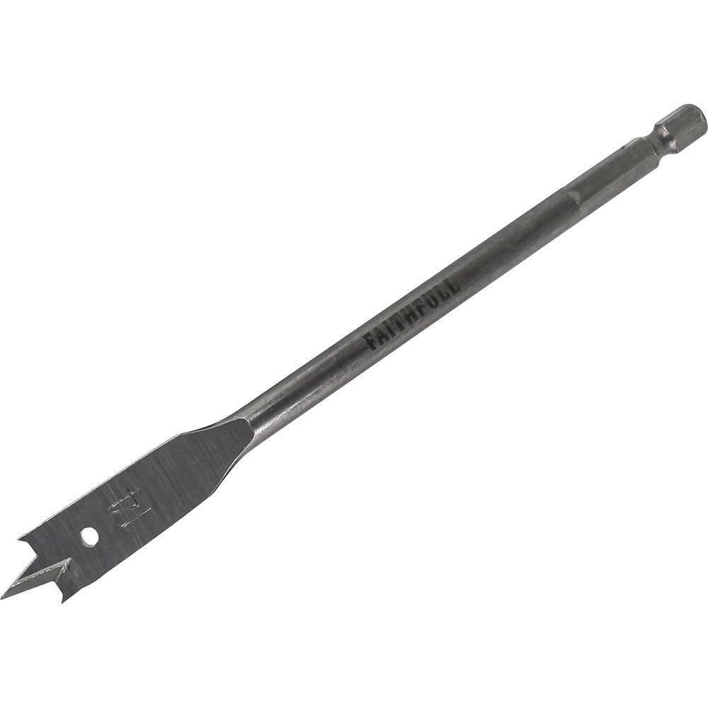 Faithfull Flat Wood Drill Bit 14mm 151mm Pack of 1