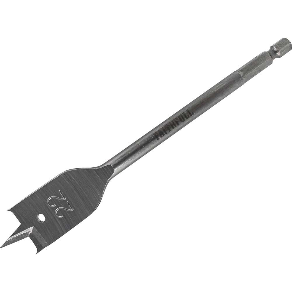 Faithfull Flat Wood Drill Bit 22mm 151mm Pack of 1