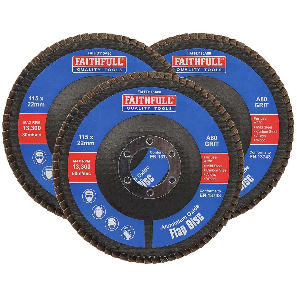 Faithfull Aluminium Oxide Abrasive Flap Disc