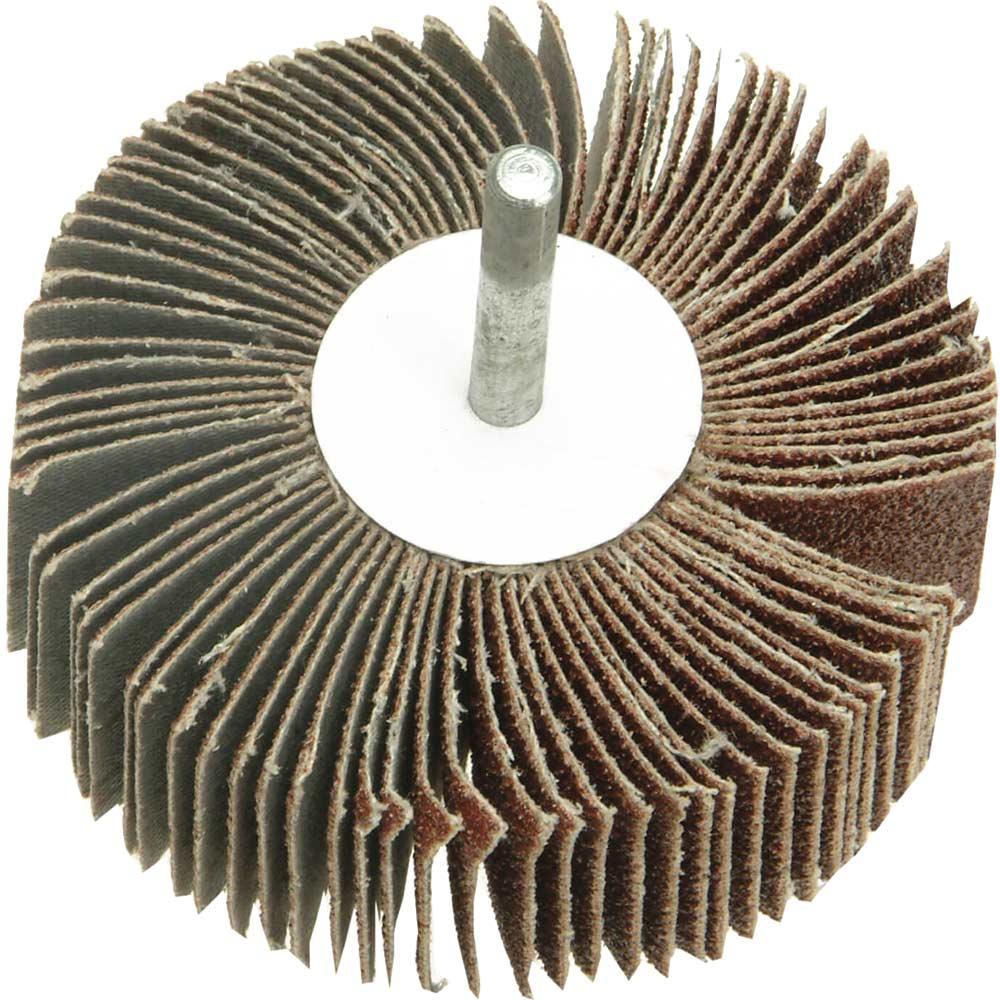 Faithfull Abrasive Flap Wheel 80mm 30mm 120g