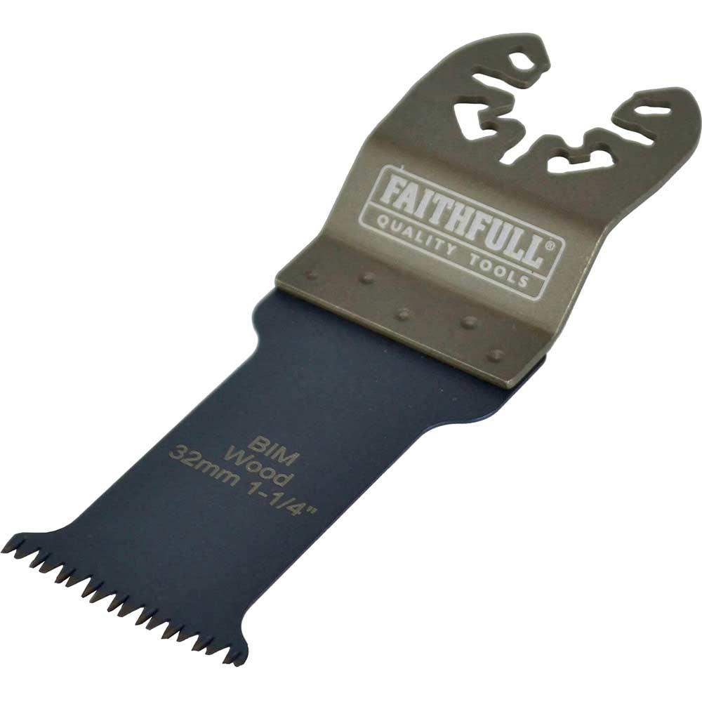 Faithfull BiM OIS Oscillating Multi Tool Premium Hardwood Arc Cut Blade