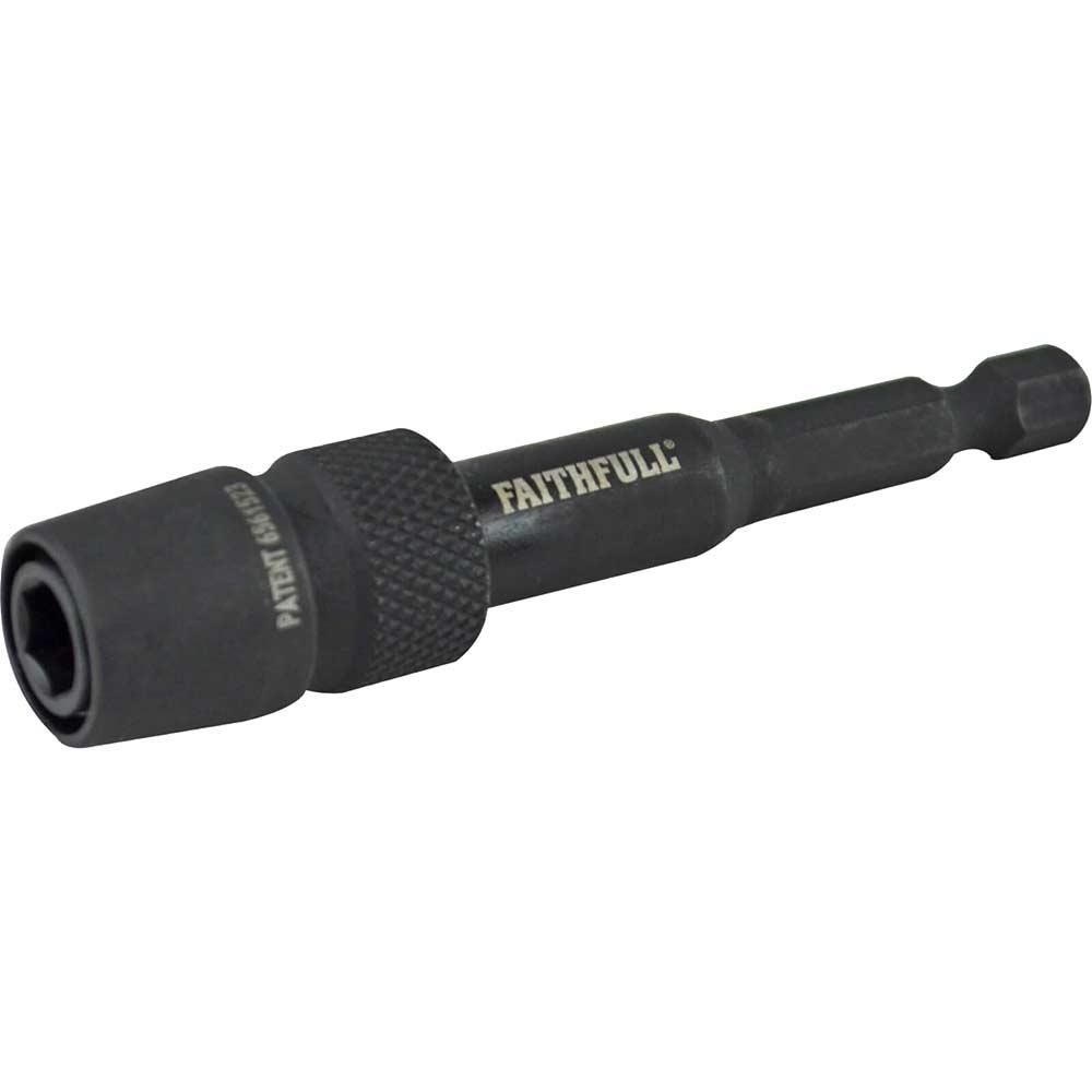 Faithfull Impact Rated Quick Release Bit Holder 75mm