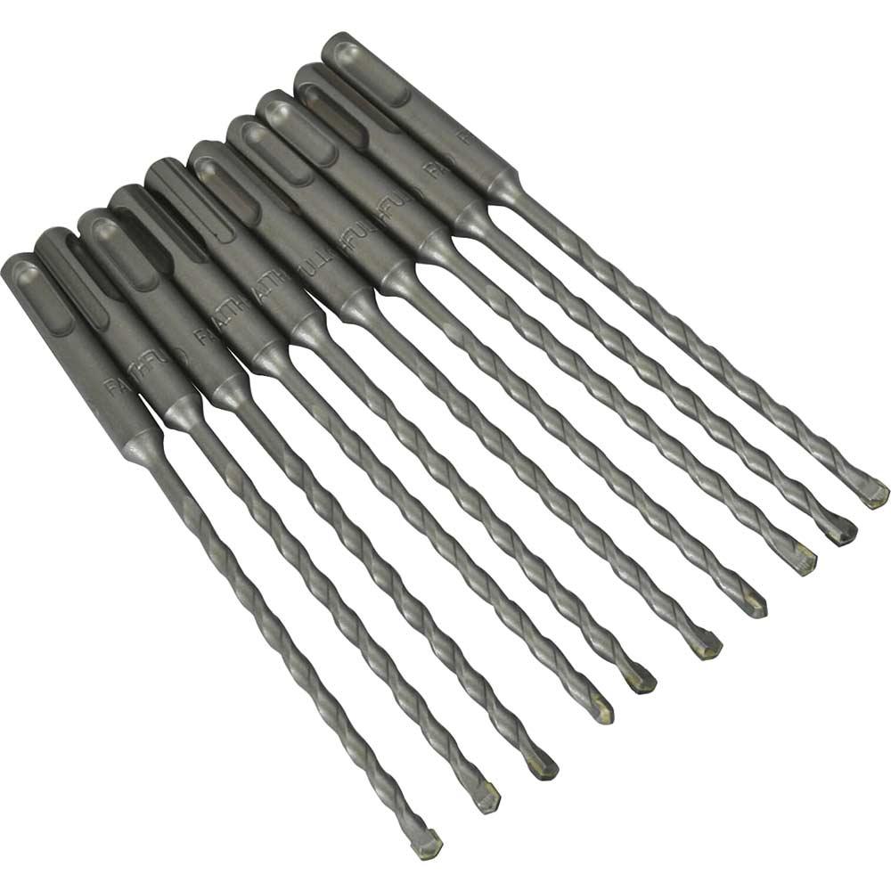 Faithfull SDS Plus Masonry Drill Bit Bulk Pack of 10