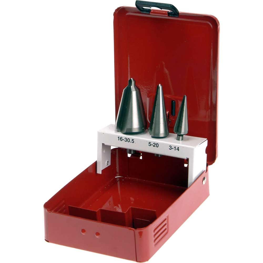 Faithfull 3 Piece HSS Taper Cone Drill Bit Set