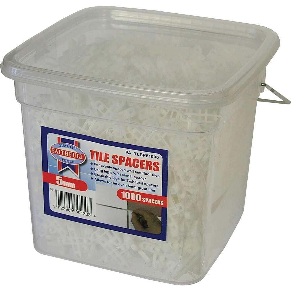 Faithfull Wall Tile Spacers 5mm Pack of 1000