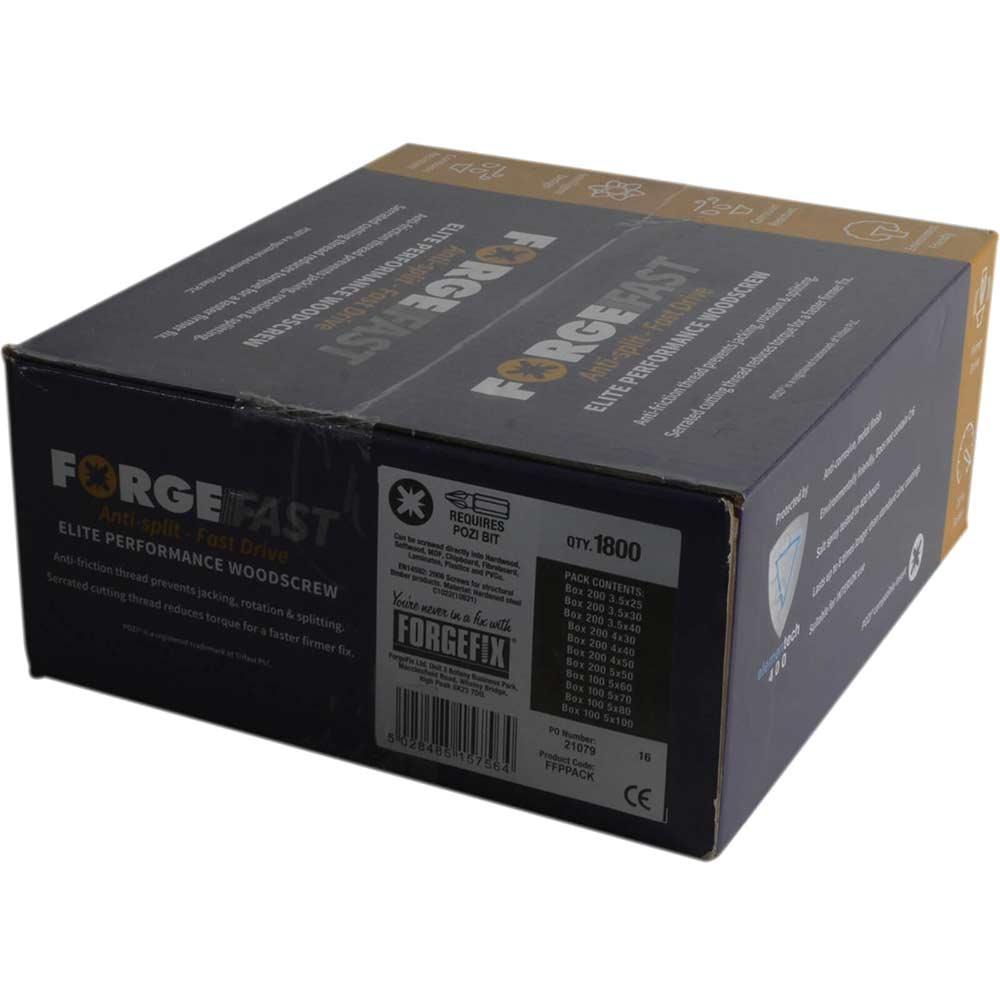 Forgefix Forgefast Pozi Wood Screw Assorted Pack