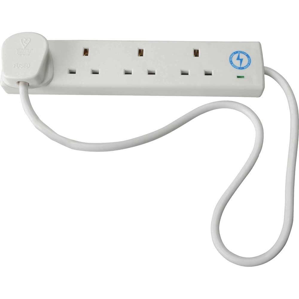 Faithfull Power Plus 4 Socket Surge Protected Extension Lead 240v 240v
