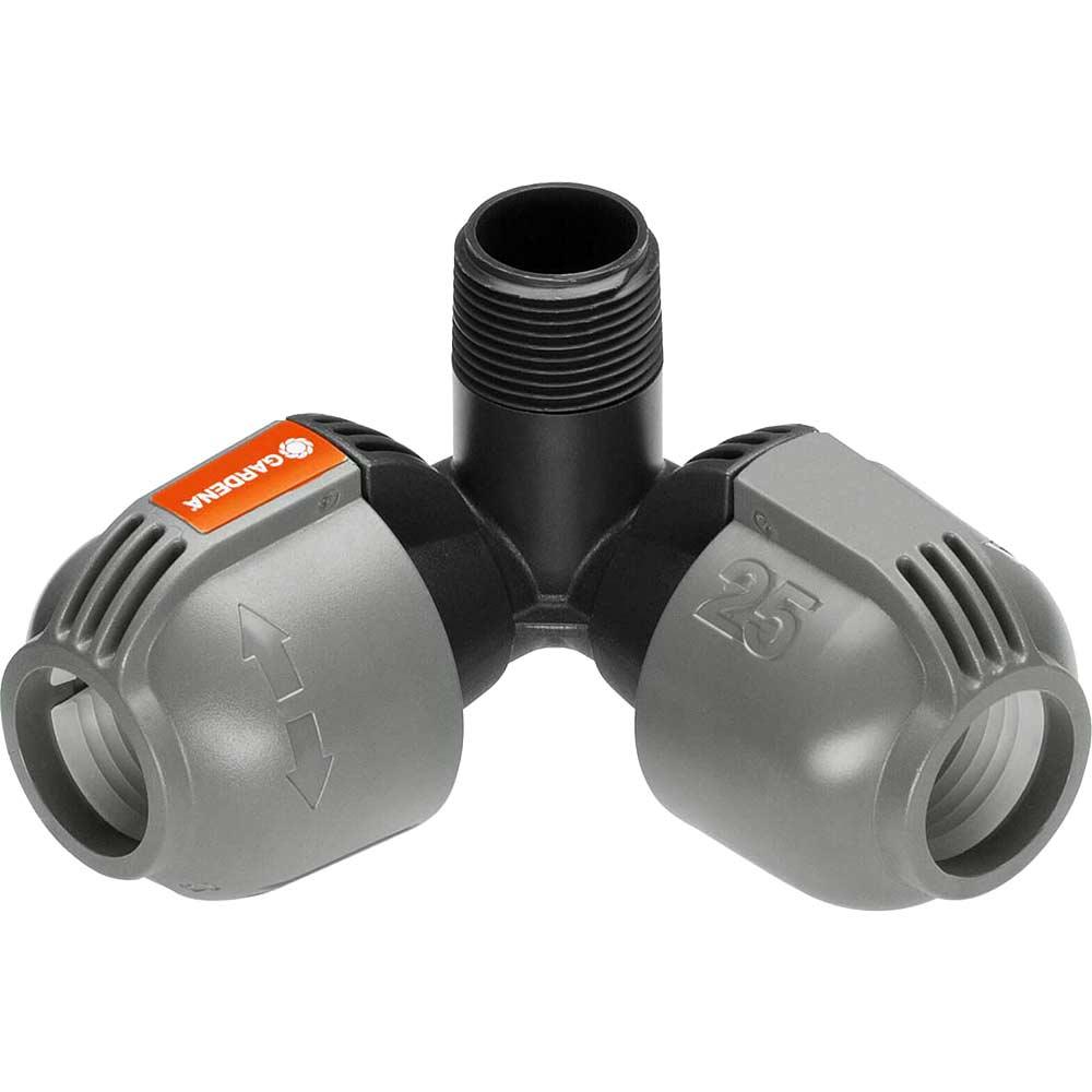 Gardena SPRINKLERSYSTEM Angled L Piece Connector 25mm x 3/4" Pack of 1