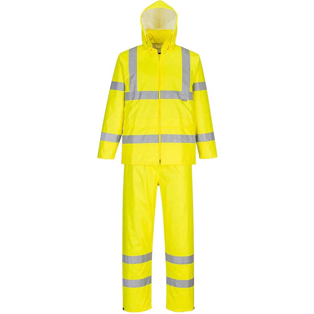 Portwest Hi Vis Packaway Rainsuit Yellow 2XL 31"
