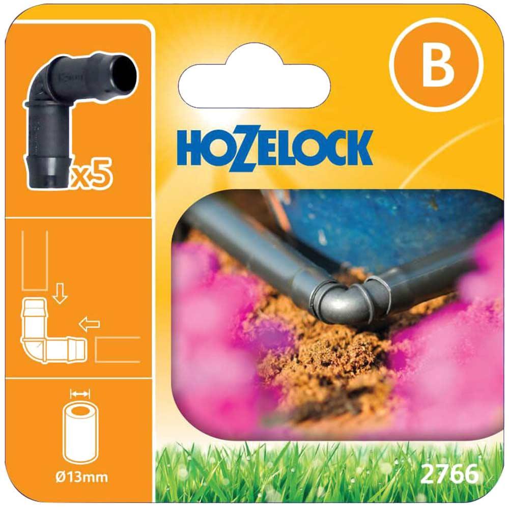 Hozelock MICRO 90° Elbow Connector 1/2" / 12.5mm Pack of 5