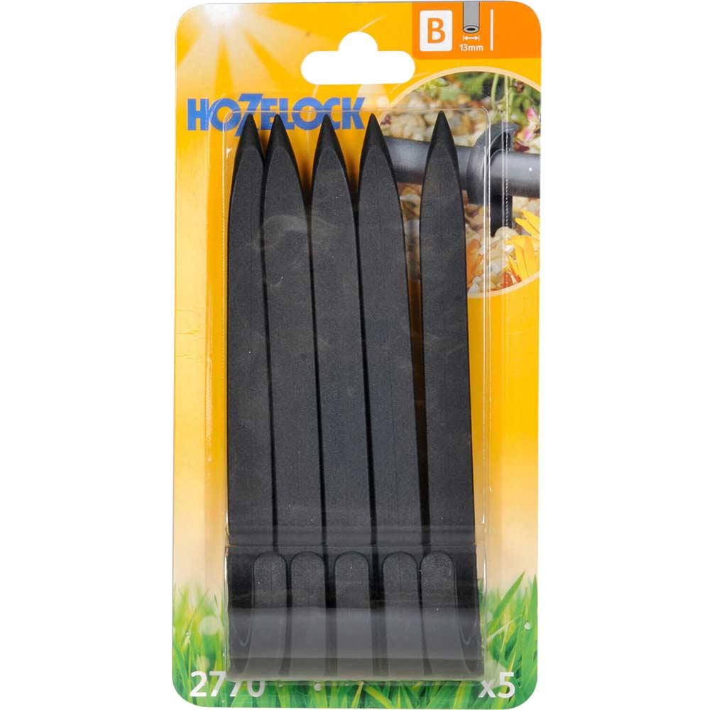 Hozelock MICRO Irrigation Supply Hose Stake 1/2" / 12.5mm Pack of 5