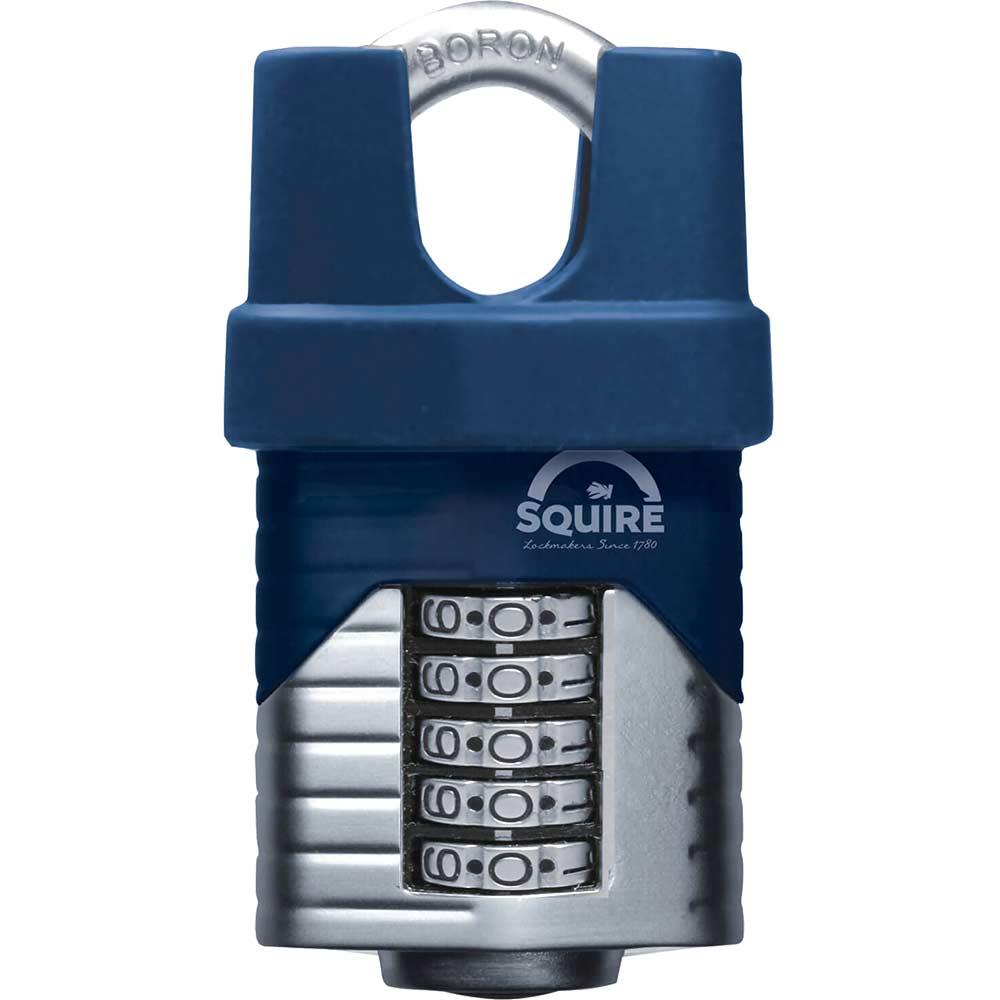 Henry Squire Vulcan Boron Shackle Combination Padlock 60mm Closed