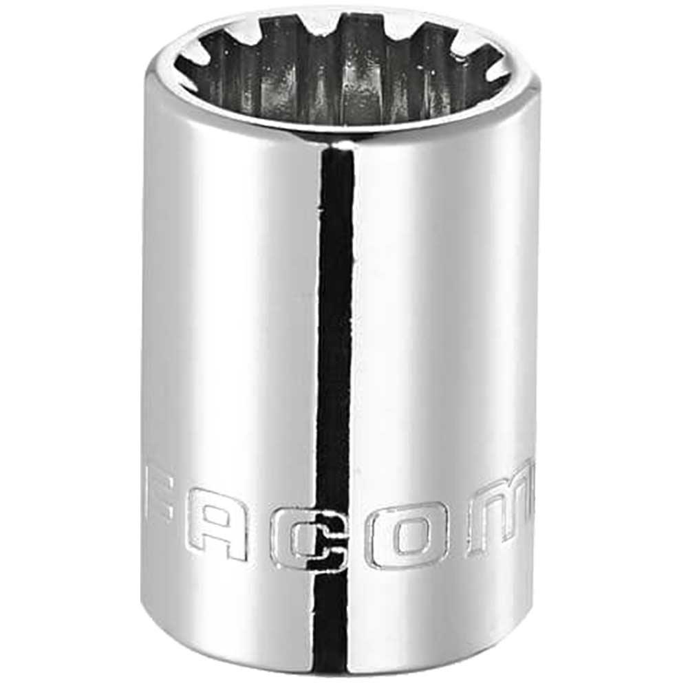 Facom 3/8" Drive Chrome Thin Wall Spline Socket 3/8" M16 27mm