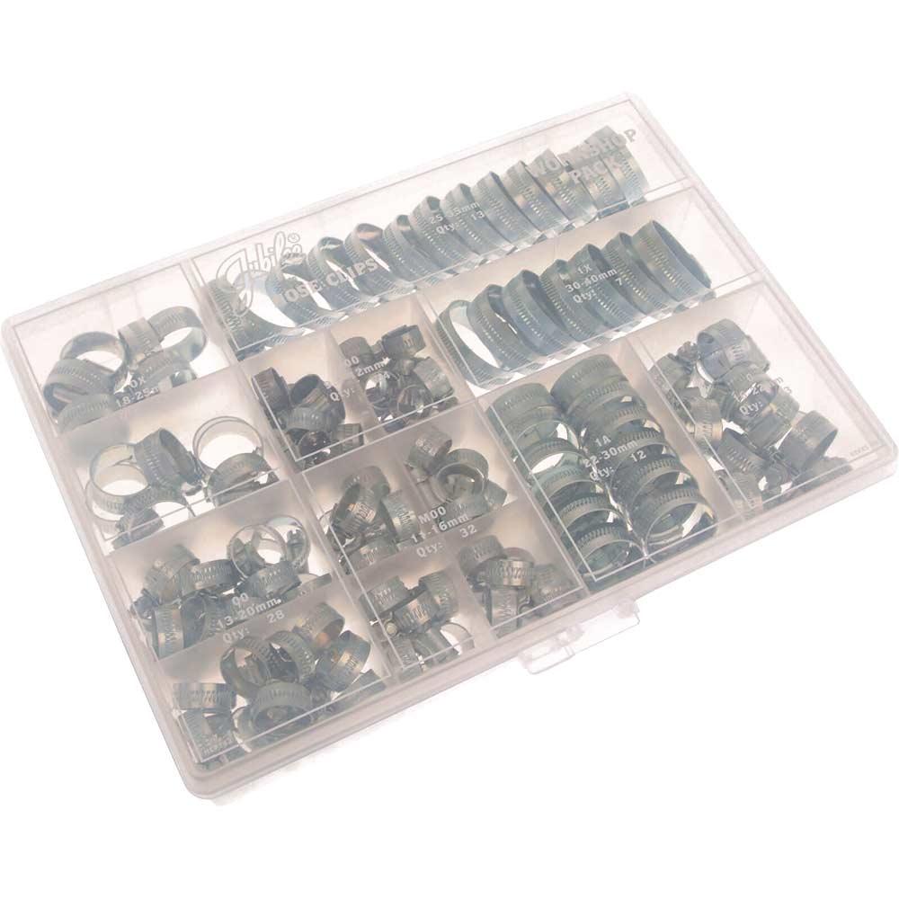 Jubilee 143 Piece Zinc Plated Hose Clip Assortment Set