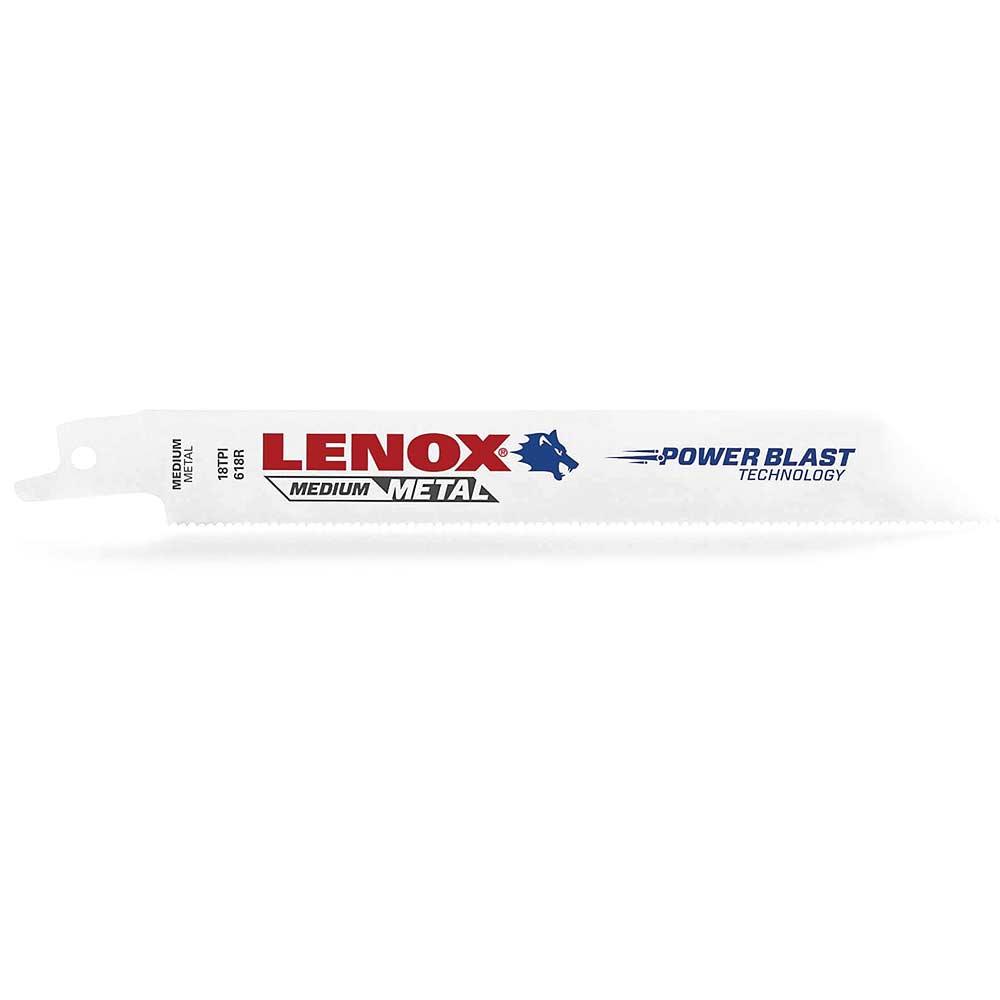 Lenox 18TPI Medium Metal Cutting Reciprocating Sabre Saw Blades 305mm Pack of 25