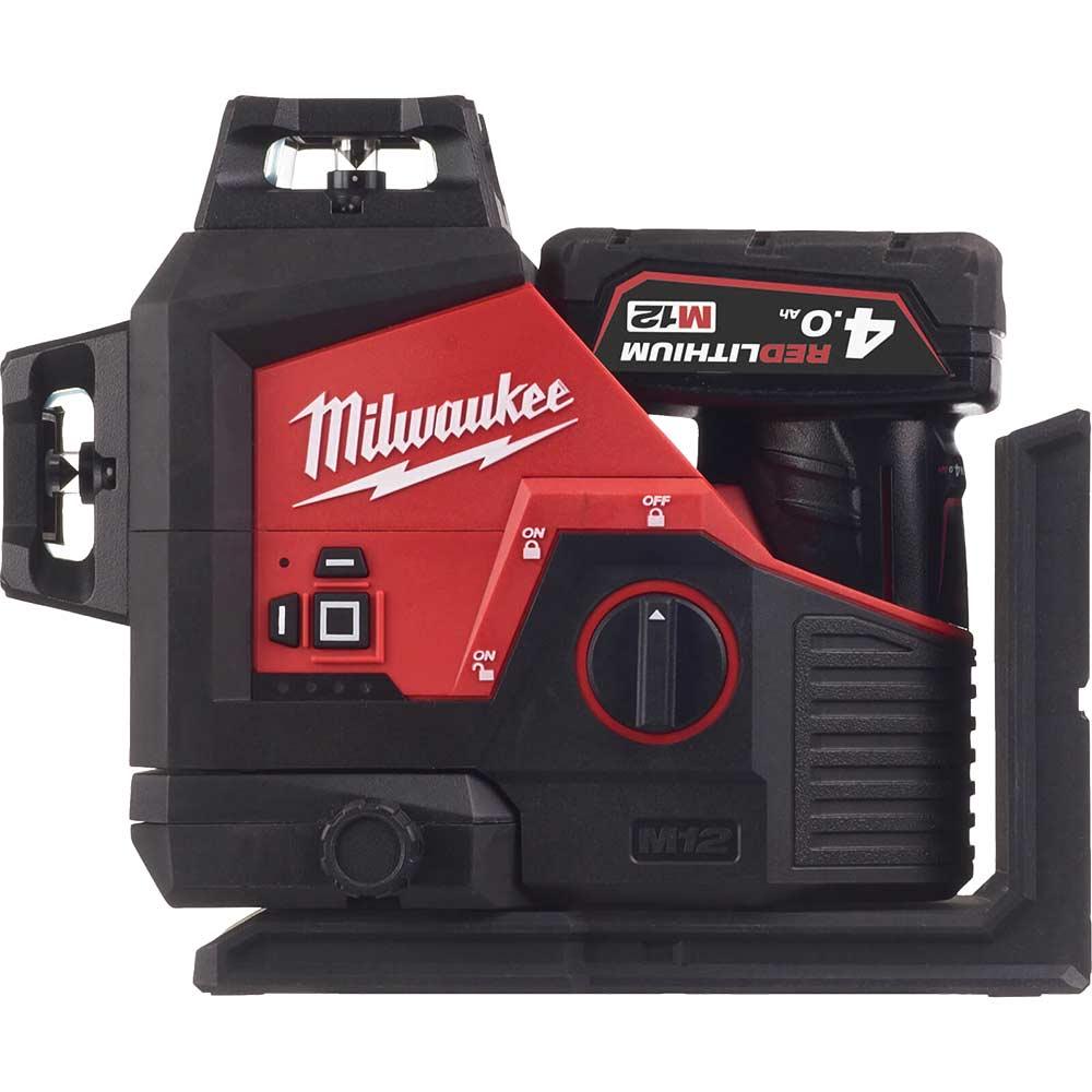 Milwaukee M12 3PL 12v Cordless Green 360 Degree 3 Plane Laser Level