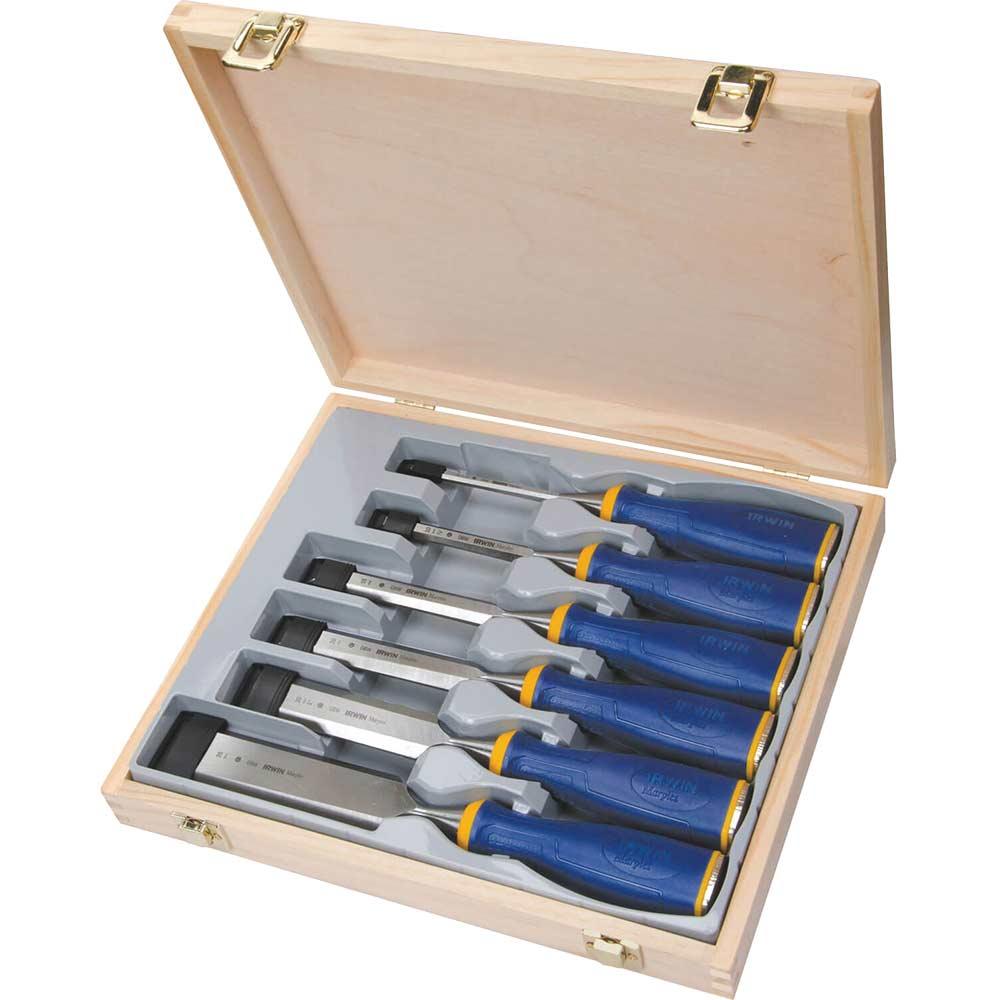 Marples MS500 6 Piece ProTorch Bevel Edge Wood Chisel Set