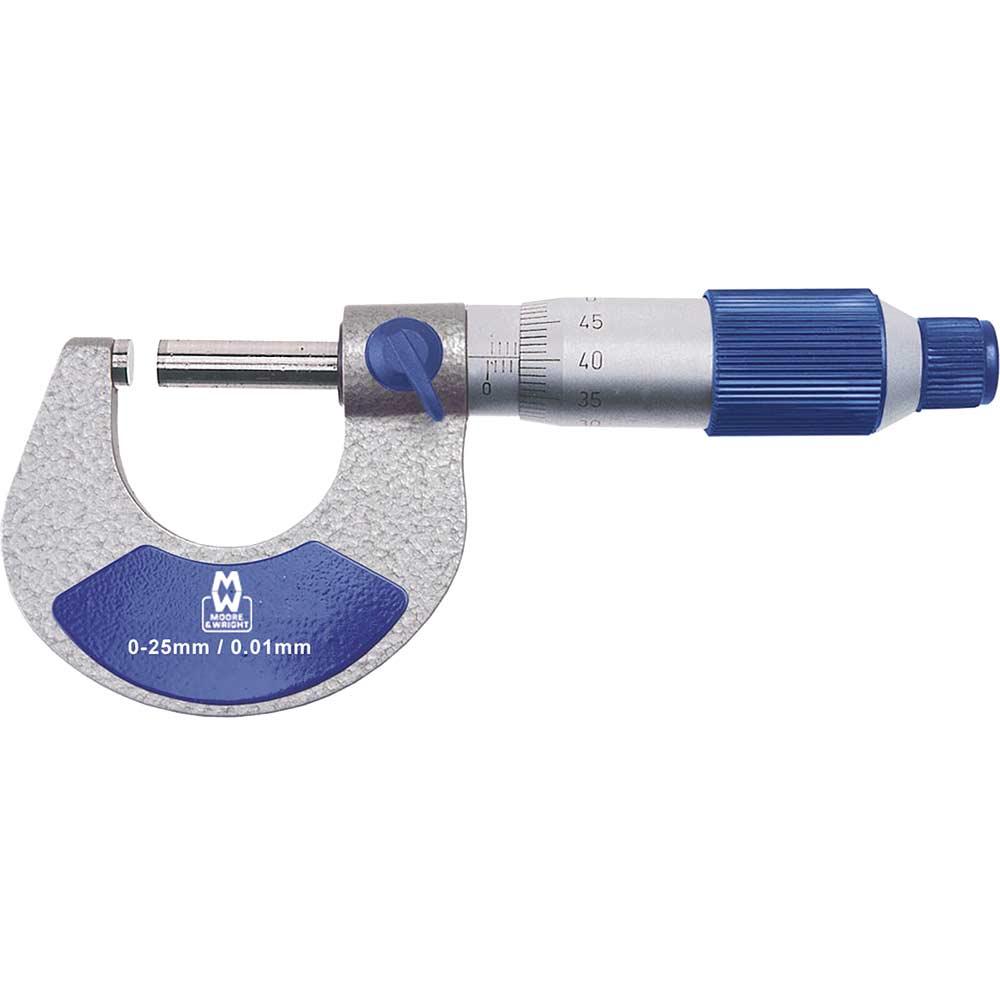 Moore and Wright MW200-01 Analogue External Micrometer 0mm - 25mm