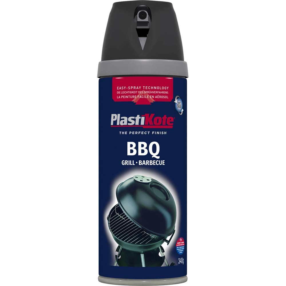 Plastikote BBQ Spray Aerosol Paint Black 400ml